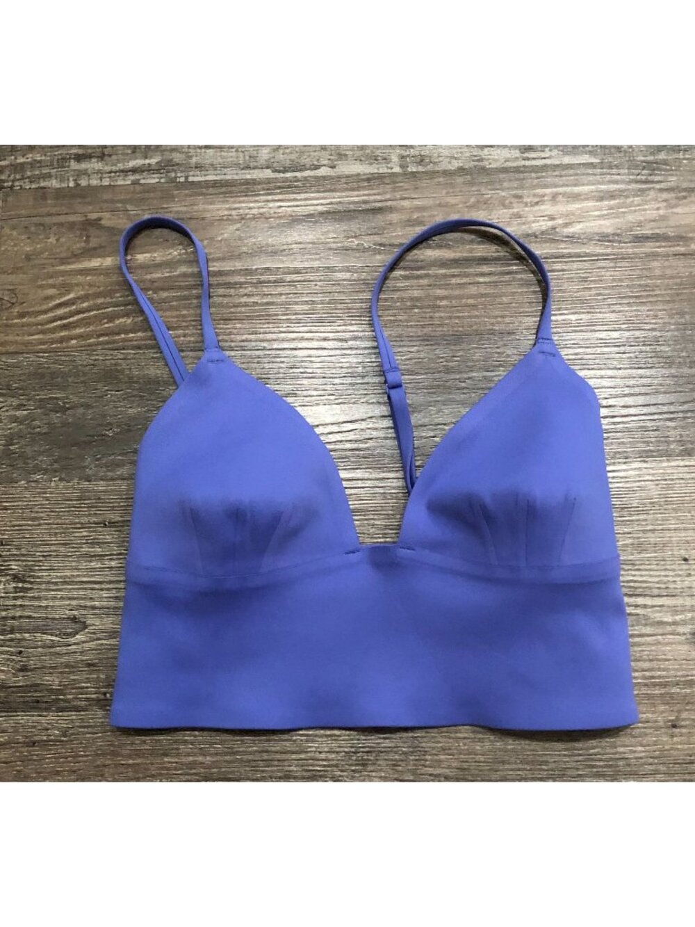 Free People Sage Longline Bralette Blue Sports Bra Size XS - Picture 1 of 4